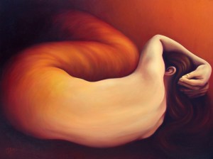 La Crisalide, oil on canvas