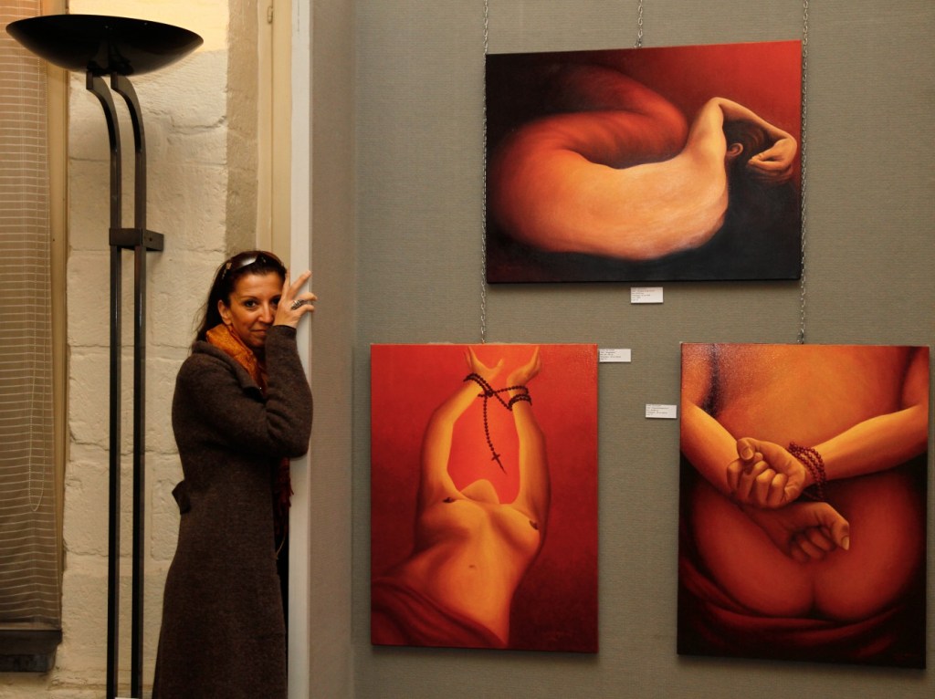 Jo Egon at international art exhibitions in Bruges